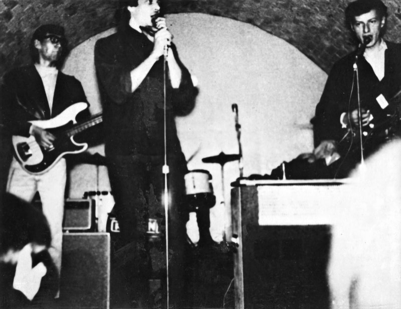 The Crescendos on stage at The Cavern The Crescendos on stage at The
Cavern