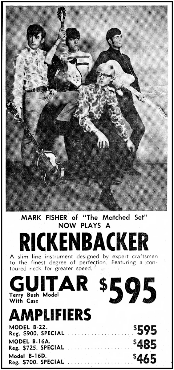 Advertisement for
                              Rickenbacker Guitars
